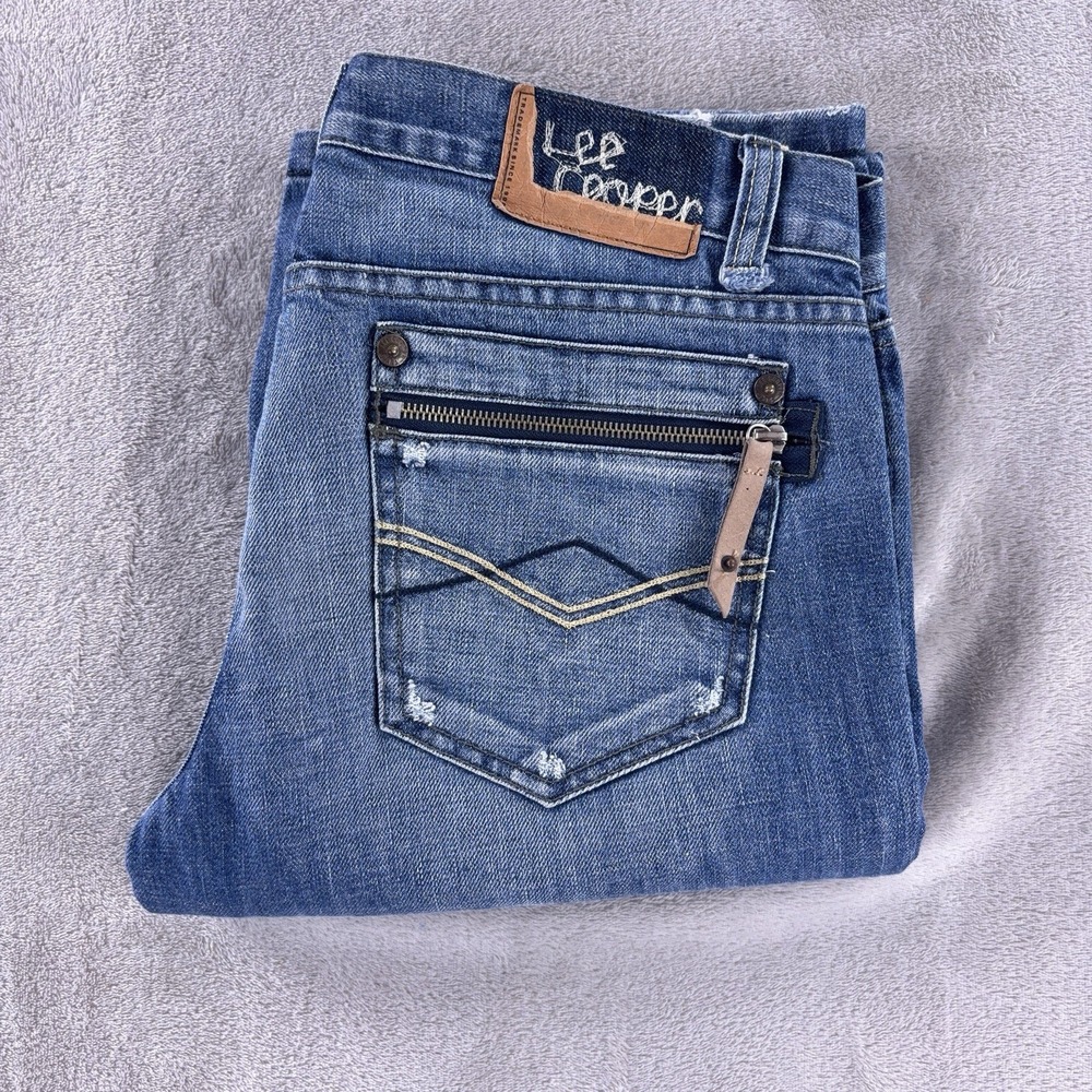 Lee Cooper Jeans Mens Size 33x34 Blue Denim Straight Leg New R‎ 2100